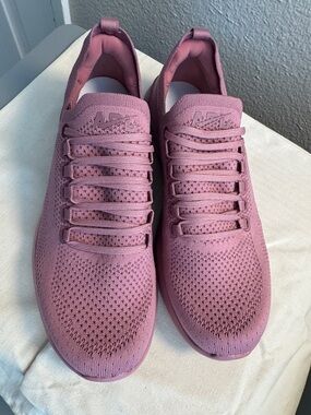 APL Women's Dusty Pink Knit Slip-On Athletic Sneakers- size 9.5 woman